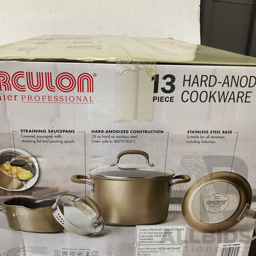 CIRCULON (1309952) Premier 13 Piece Hard Anodised Cookware (Bronze) - ORP 339.99