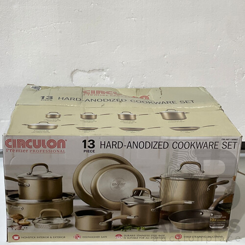 CIRCULON (1309952) Premier 13 Piece Hard Anodised Cookware (Bronze) - ORP 339.99