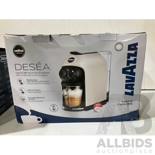 DELONGHI F28313.bk Roto Fryer LAVAZZA LM950 Modo Mio Coffee Capsule Machine Lot of 2 Total ORP 284.00