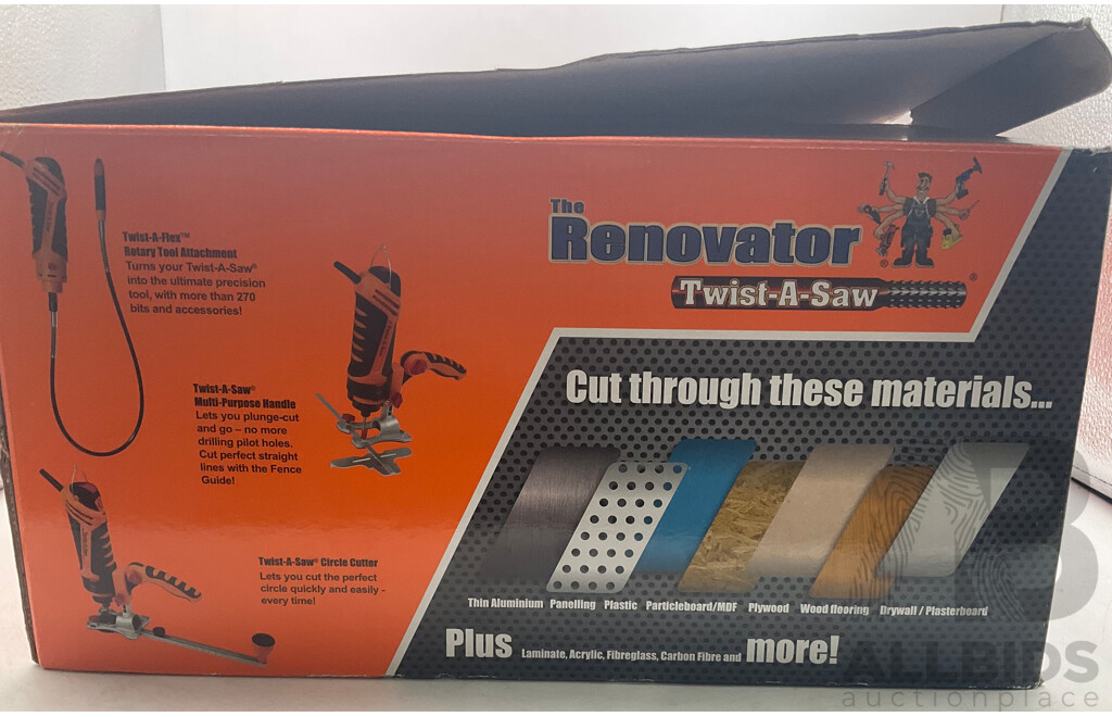 THE RENOVATOR Twist-a-Saw Deluxe Kit - ORP $108.99