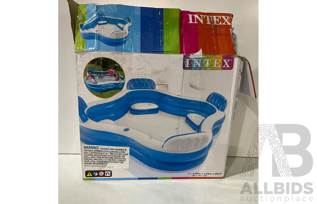 INTEX Wet Set Dinasour Collection - INTEX Inflatable Pool - Lot of 2 - Estimated Total ORP $149.99