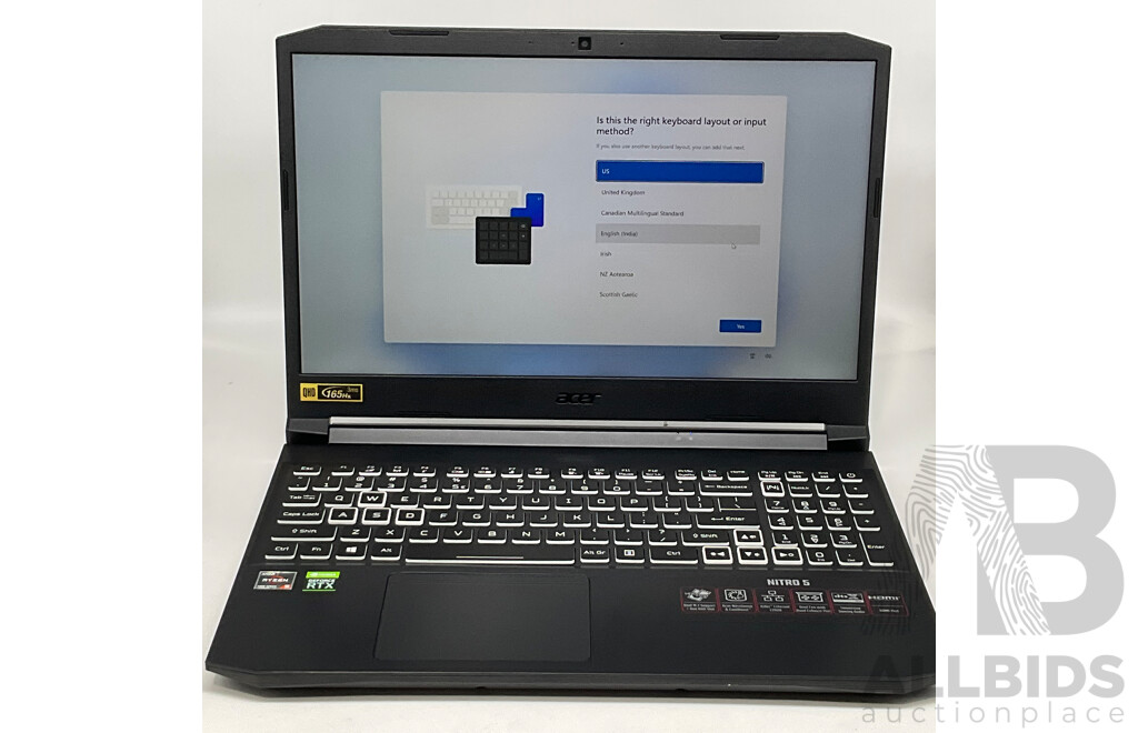 ACER (NH.QBSSA.009) Nitro 5 AMD Ryzen 9 (5900HX) 8-Core CPU RTX 3080 15.6-Inch Gaming Laptop - ORP $3499.00