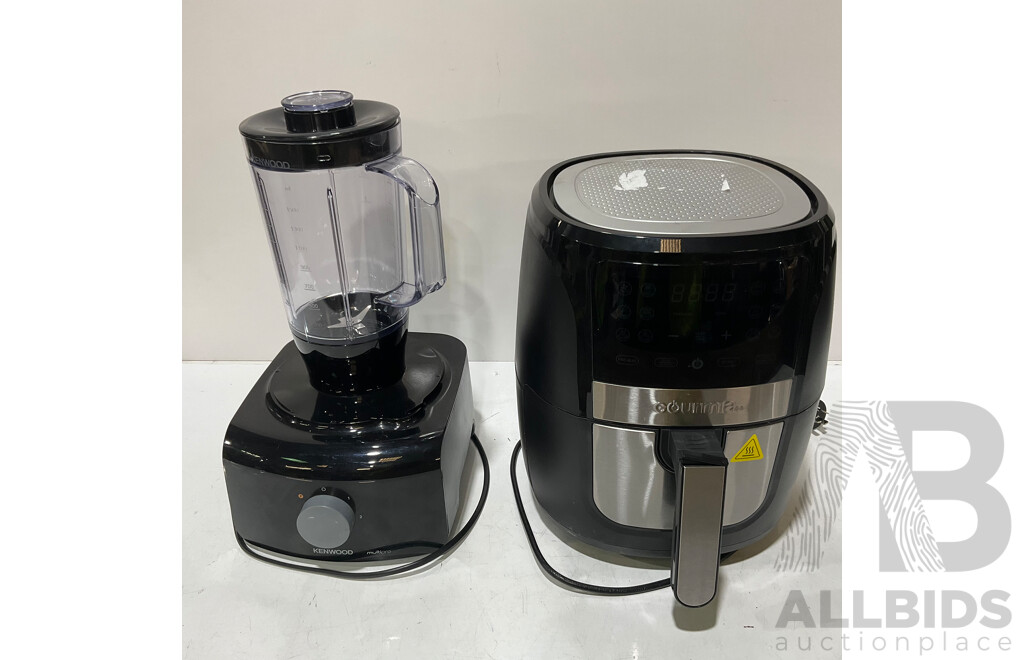 GOURMIA (GAF698) 6.7L Digital Air Fryer, KENWOOD ( FDP642BK) Food Processor - LOT of 2 - Total ORP $189.96