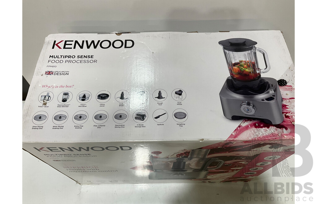 KENWOOD (FPM810) Multipro Sense Food Processor  -  ORP $369.99