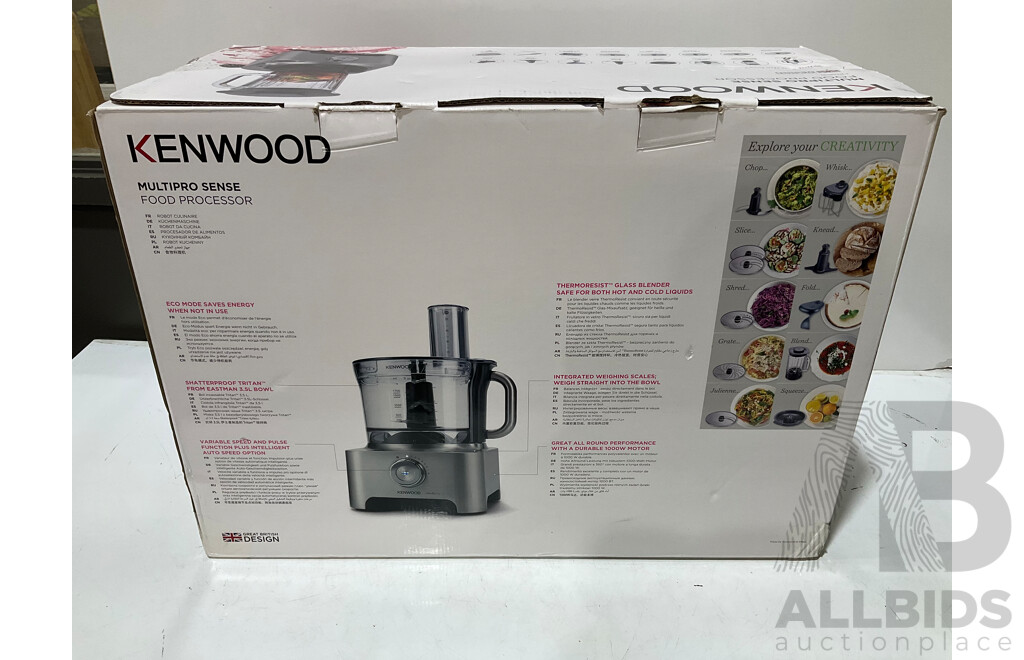 KENWOOD (FPM810) Multipro Sense Food Processor  -  ORP $369.99