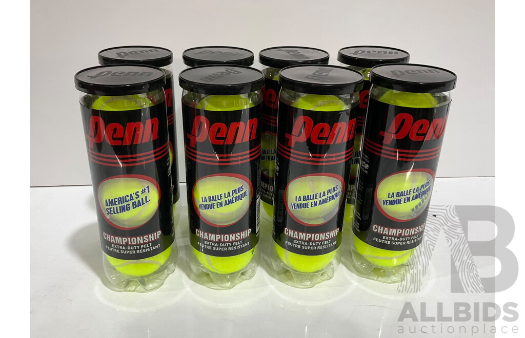 WILSON (WGGC67000) NBA Signature Series - PENN Championship Extra-Duty Felt Tennis Balls - Lot of 9 - Estimated Total ORP $270.00