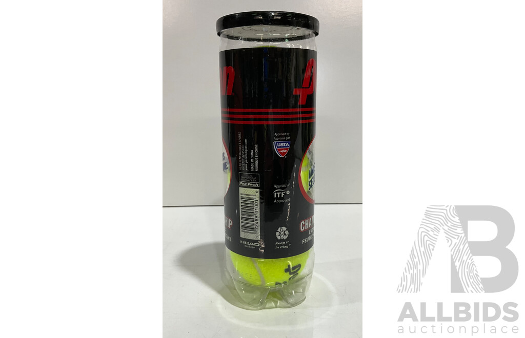 WILSON (WGGC67000) NBA Signature Series - PENN Championship Extra-Duty Felt Tennis Balls - Lot of 9 - Estimated Total ORP $270.00