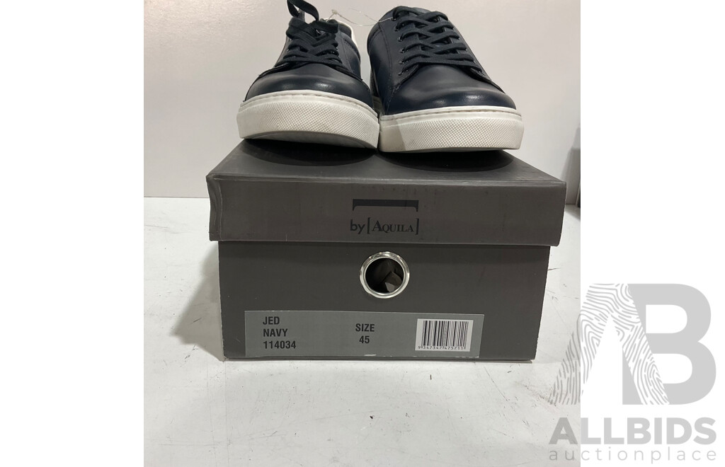 AQUILA (114034) Jed Men's Navy Shoes (Size 45) Lot of 3 - Estimated Total ORP $450.00