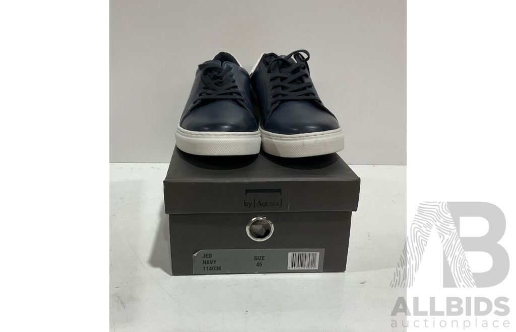 AQUILA (114034) Jed Men's Navy Shoes (Size 45) Lot of 3 - Estimated Total ORP $450.00