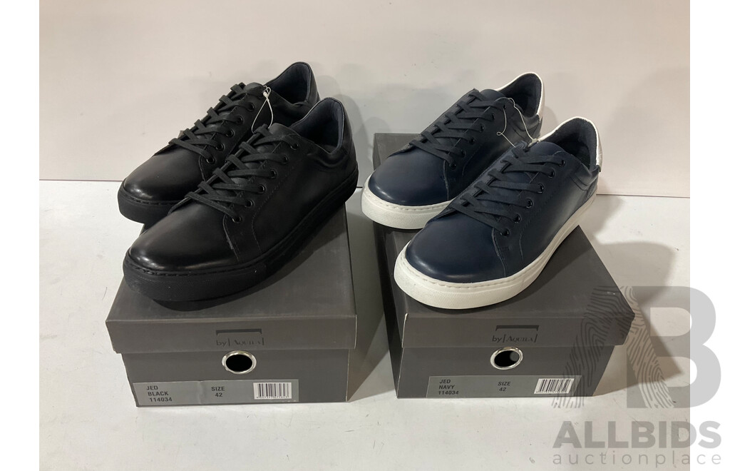 AQUILA (114034) Jed Men's Shoes (Navy & Black, Size 42) Lot of 2 - Estimated Total ORP $300.00