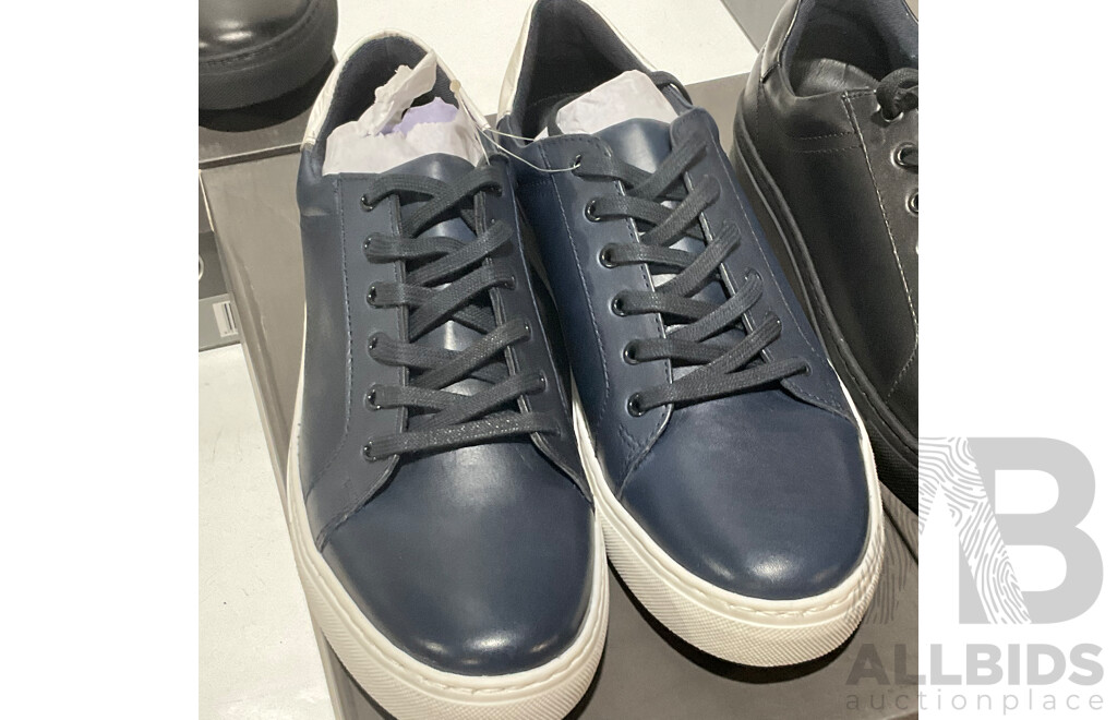 AQ by Aquila JED - UK Size 42 (Blue) X 2 - AQ by Aquila JED - UK Size 42 (Black) X 2 - Lot of 4 - Total ORP $600.00