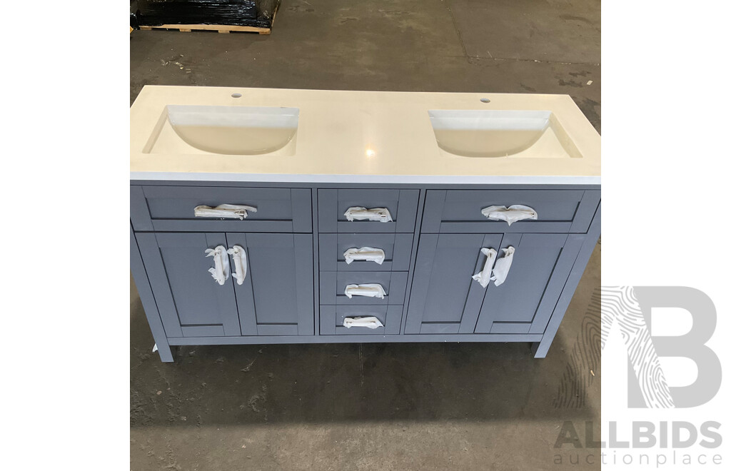 OVE DECORS Lakeview Dark Charcoal Vanity 1830mm - ORP $1,299.97