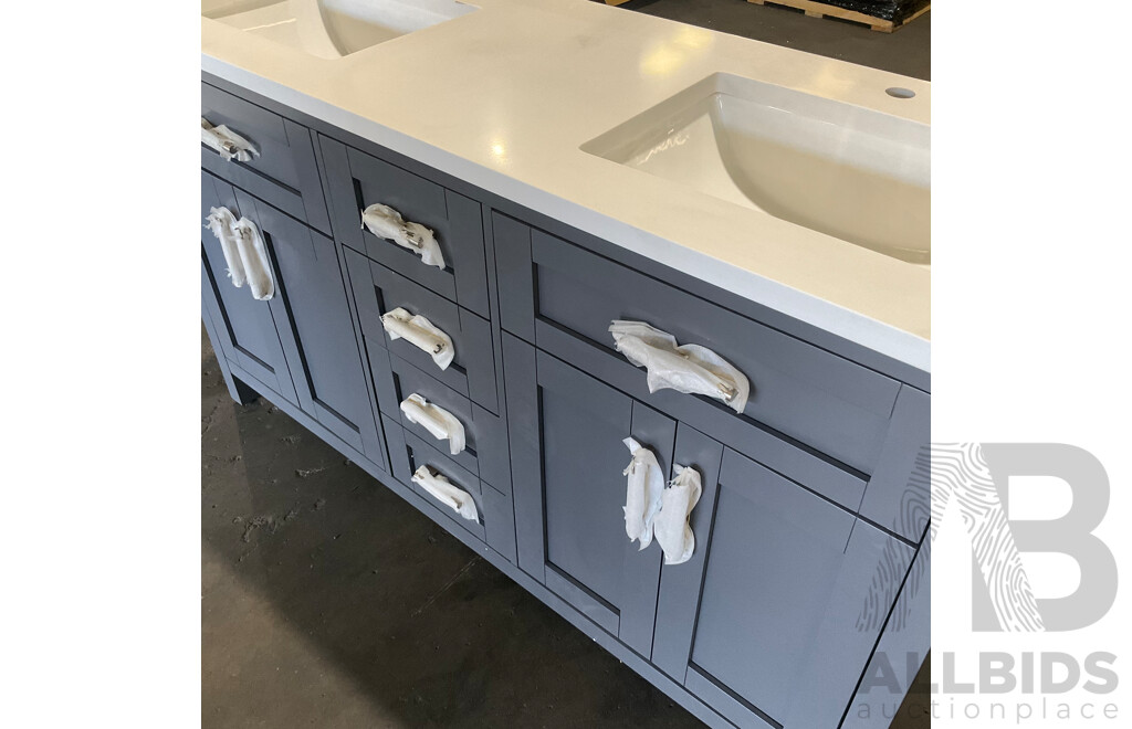 OVE DECORS Lakeview Dark Charcoal Vanity 1830mm - ORP $1,299.97