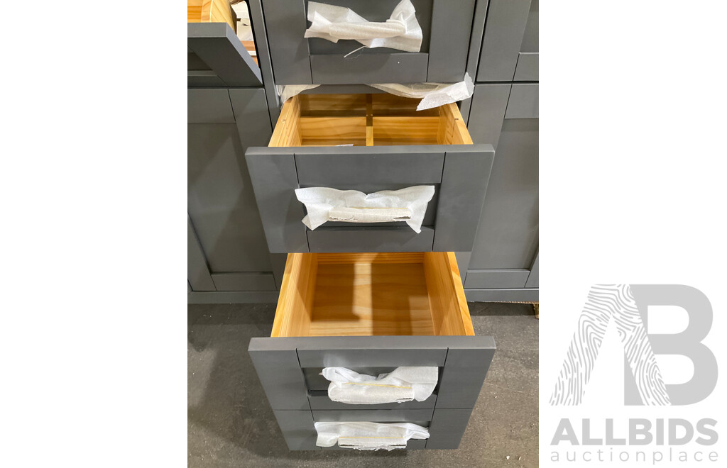 OVE DECORS Lakeview Dark Charcoal Vanity 1830mm - ORP $1,299.97