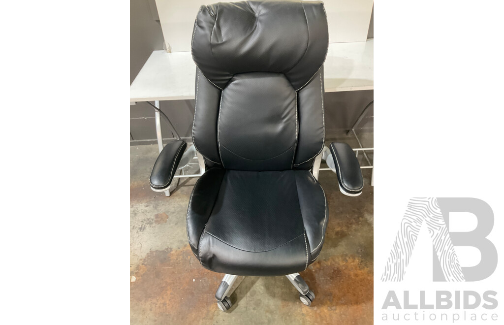 TRUE WELLNESS Magic Black Office Chair - Estimated ORP $299.99