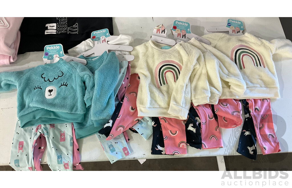 PEKKLE Baby Clothing (Size3m/9m/12m/24m) & PUMA Youth Clothing - Lot of 16 - Estimated Total ORP $350.00