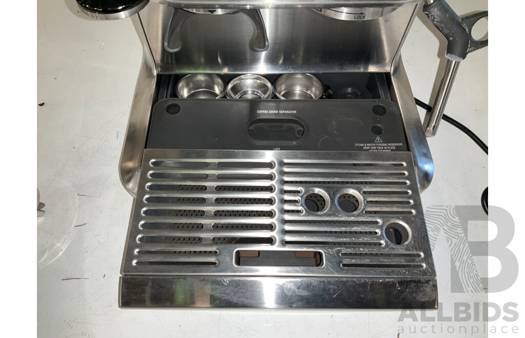 BREVILLE (BES875BSS) the Barista Express Coffee Machine - ORP $649.00