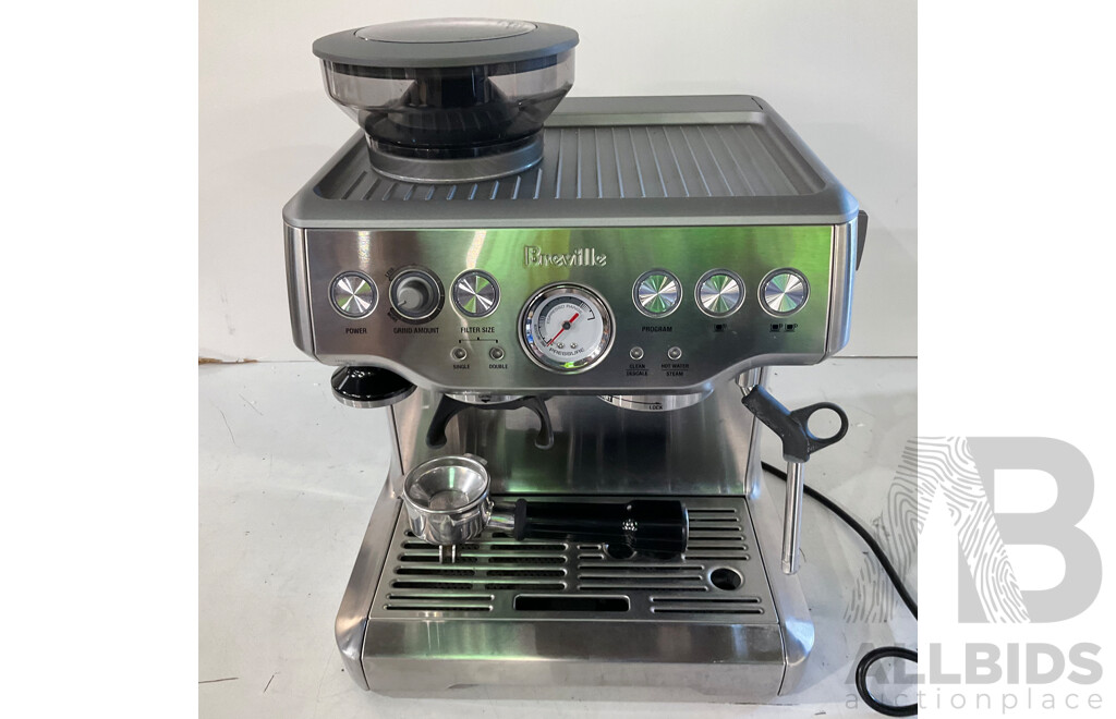 BREVILLE (BES875BSS) the Barista Express Coffee Machine - ORP $649.00