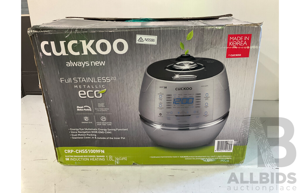 CUCKOO (CRP-CHSS1009FN) IH 10 Cup Pressure Rice Cooker - ORP $589.00