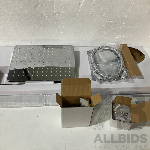 PRESENZA (QBA044) Italia Deluxe Rain Shower Head Handheld System W/ Handshower - ORP $269.99