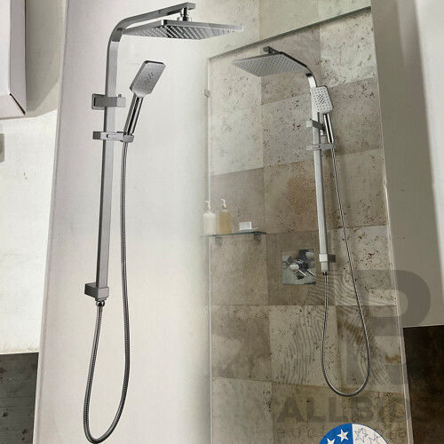 PRESENZA (QBA044) Italia Deluxe Rain Shower Head Handheld System W/ Handshower - ORP $269.99