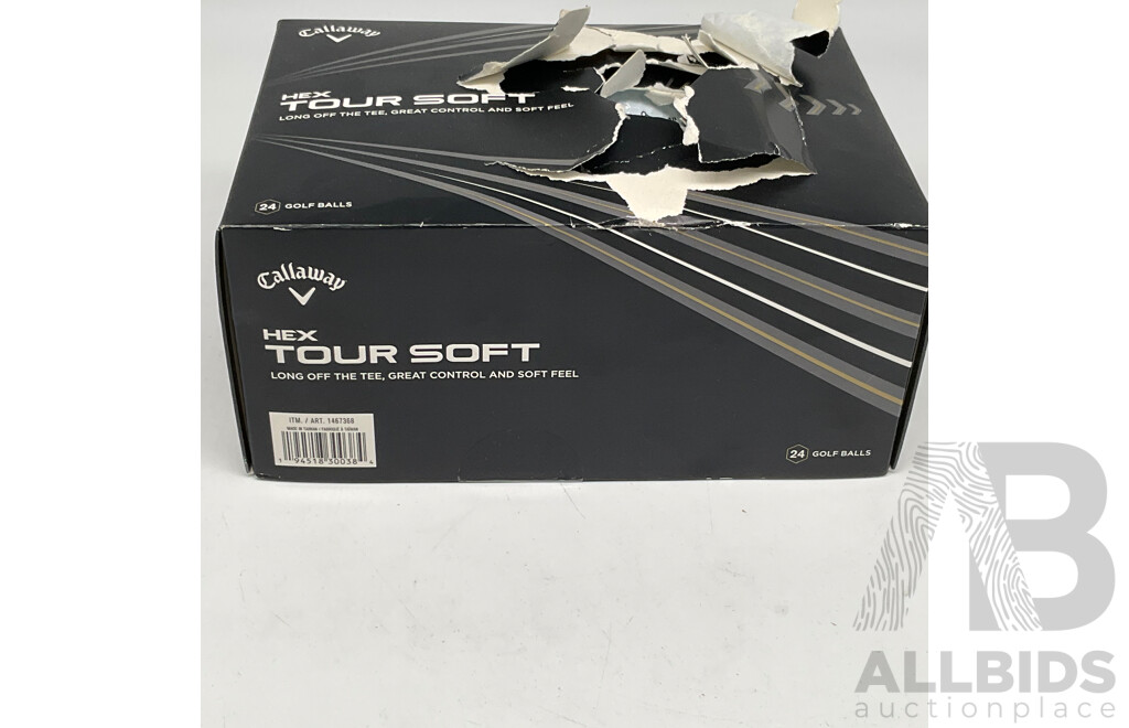 CAT 4-in-1 Laser Distance Measurer and Stud Finder and CALLAWAY Hex Tour Soft Ball 24 Pack - LOT of 2 - ORP $159.98