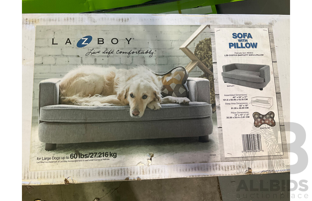 LAZBOY  Sofa With Pillow   - Estimated ORP $299.99