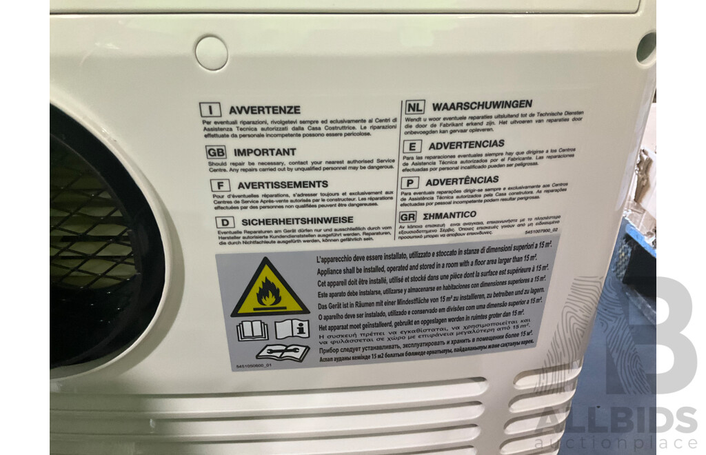 DELONGHI (PACN77ECO) Pinguino Portable Air Conditioner White - ORP $579.00
