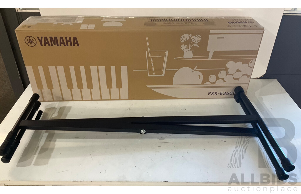 YAMAHA (PSR-E360B) Keyboard With Stand - ORP 399.00