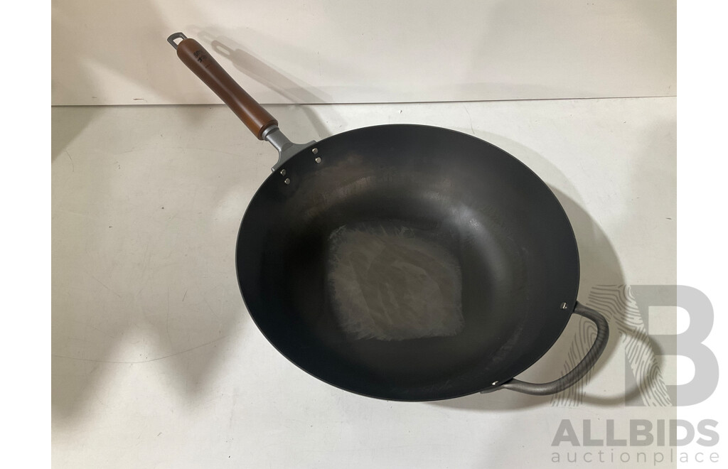 River Light Kiwame Premium Japan Iron Peking Wok 33cm - ORP $289.00