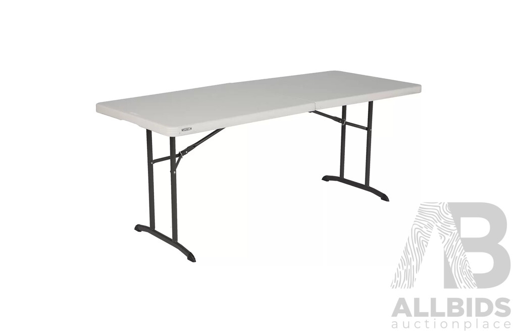 LIFETIME Folding Table 1.82m and LIFETIME SMALL TABLE - Lot of 2 - Estimated ORP $149.99