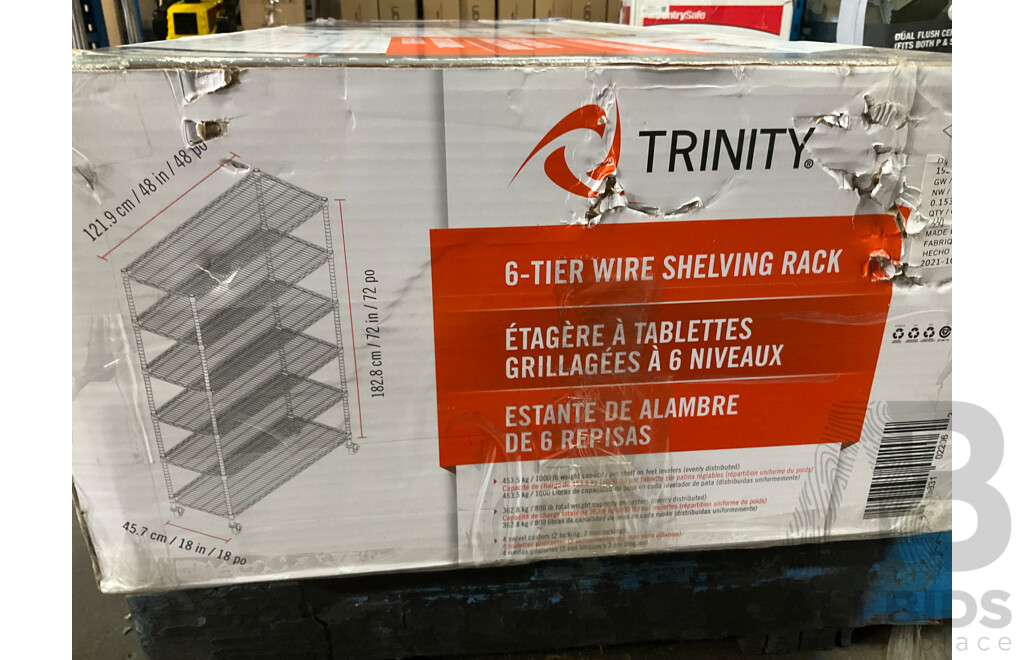 TRINITY 6 Tier Steel Wire Shelf - Lot 1453016 | ALLBIDS