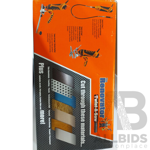 The Renovator Twist-a-Saw Deluxe Kit With Extra Saw Included - ORP $150