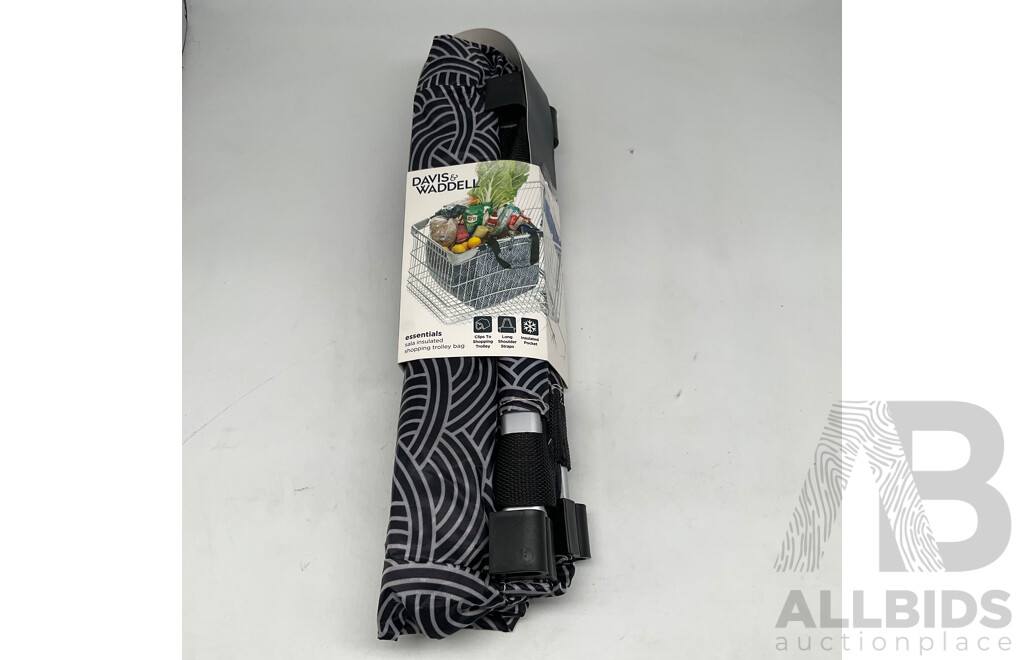DAVIS & WADDELL - SALA - SHOPPING TROLLEY BAG - WITH INSULATED POCKET - LOT of 12 - Total ORP $258