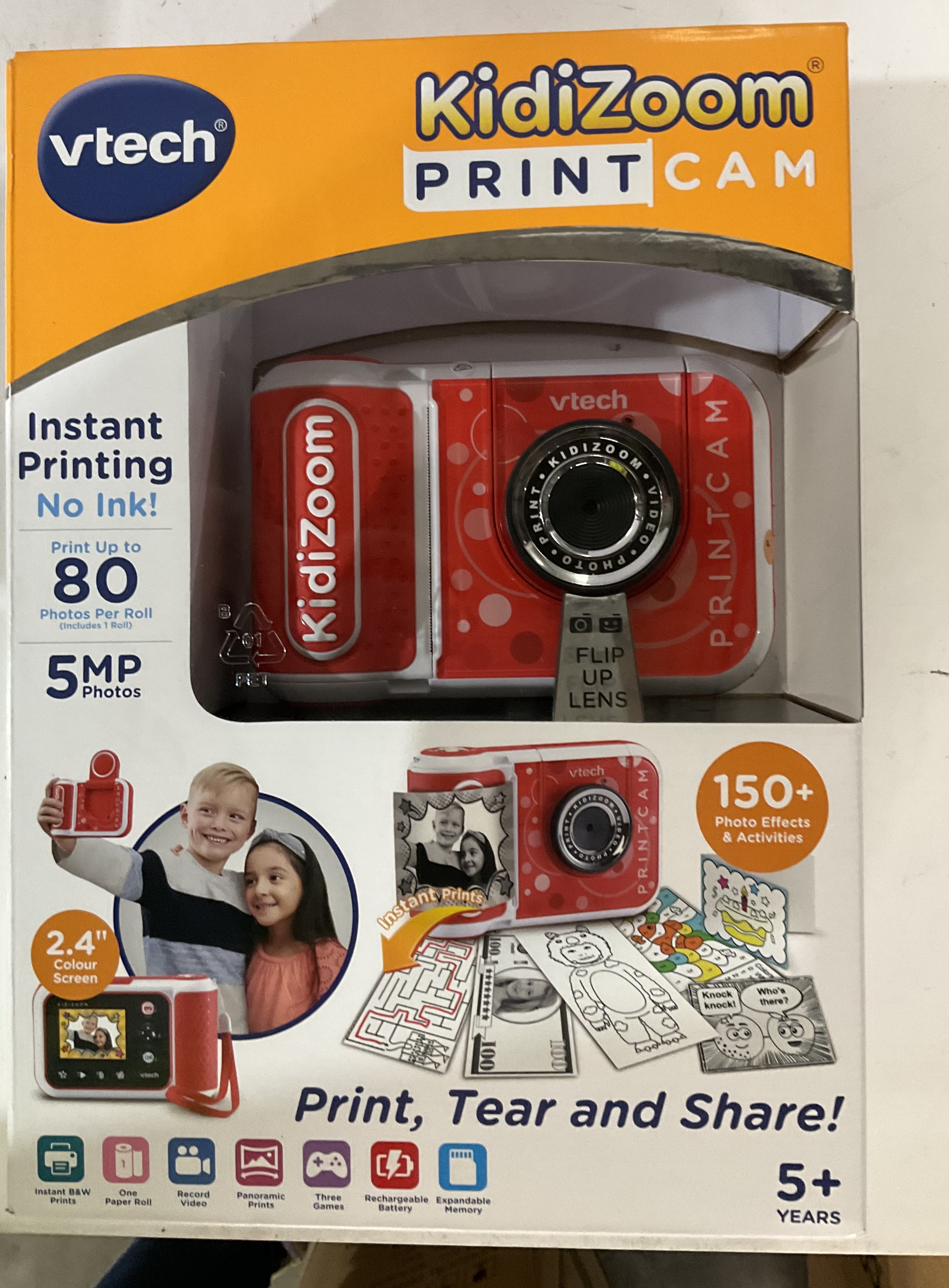 Vtech Kidizoom Print Cam Instant Printing No Ink 80 Photos Per