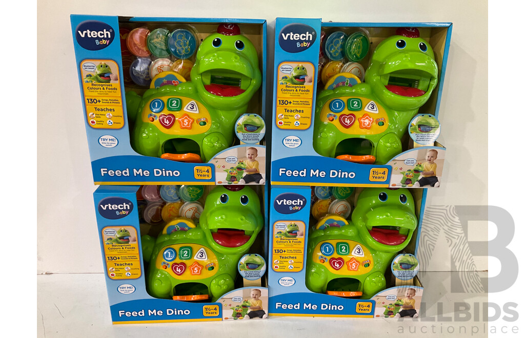 VTEC Baby Feed Me Dino Musical Toy (X4) - Total ORP $159.00