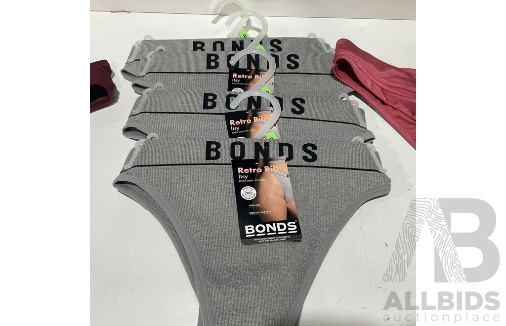 SEAFOLLY - PALM BEACH - TIDE POOL - BONDS (Sizes 8 / 10 / 12) With Tags - Assorted Women's Swimwear and Under Garments - Lot of 11 - Estimated Total ORP $790.00