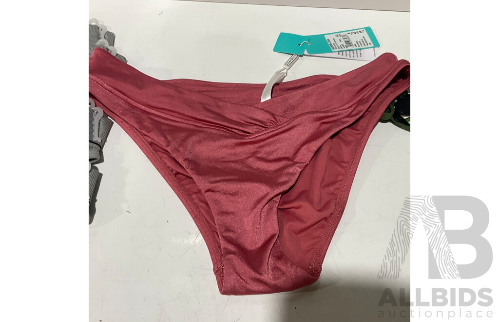 SEAFOLLY - PALM BEACH - TIDE POOL - BONDS (Sizes 8 / 10 / 12) With Tags - Assorted Women's Swimwear and Under Garments - Lot of 11 - Estimated Total ORP $790.00