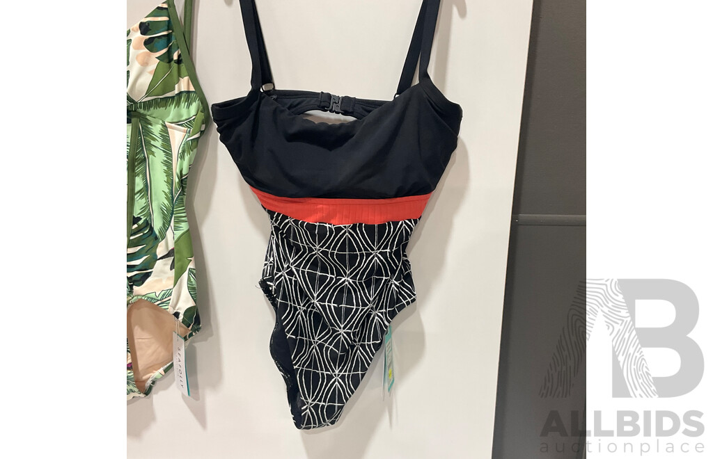SEAFOLLY - PALM BEACH - TIDE POOL - BONDS (Sizes 8 / 10 / 12) With Tags - Assorted Women's Swimwear and Under Garments - Lot of 11 - Estimated Total ORP $790.00