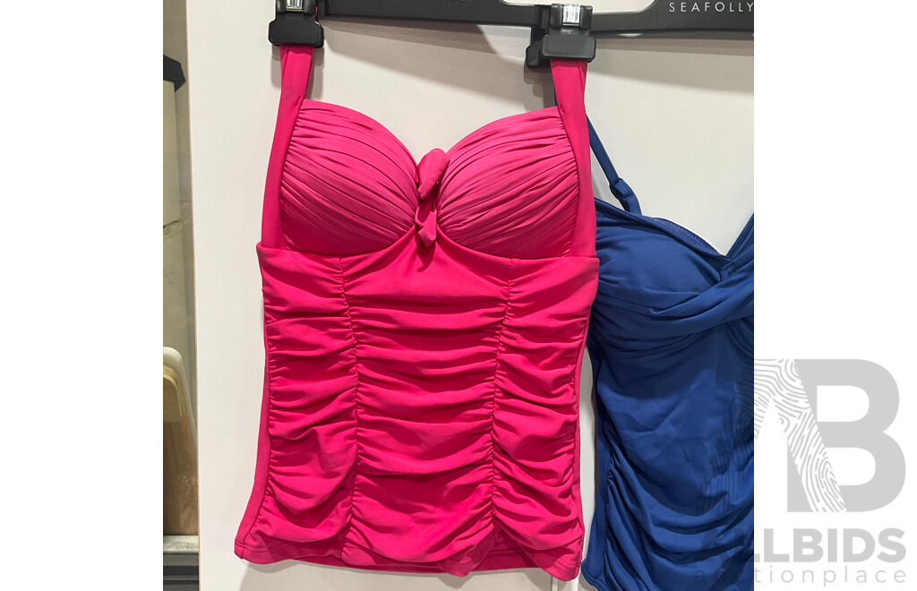 SEAFOLLY - PALM BEACH - TIDE POOL - BONDS (Sizes 8 / 10 / 12) With Tags - Assorted Women's Swimwear and Under Garments - Lot of 11 - Estimated Total ORP $790.00