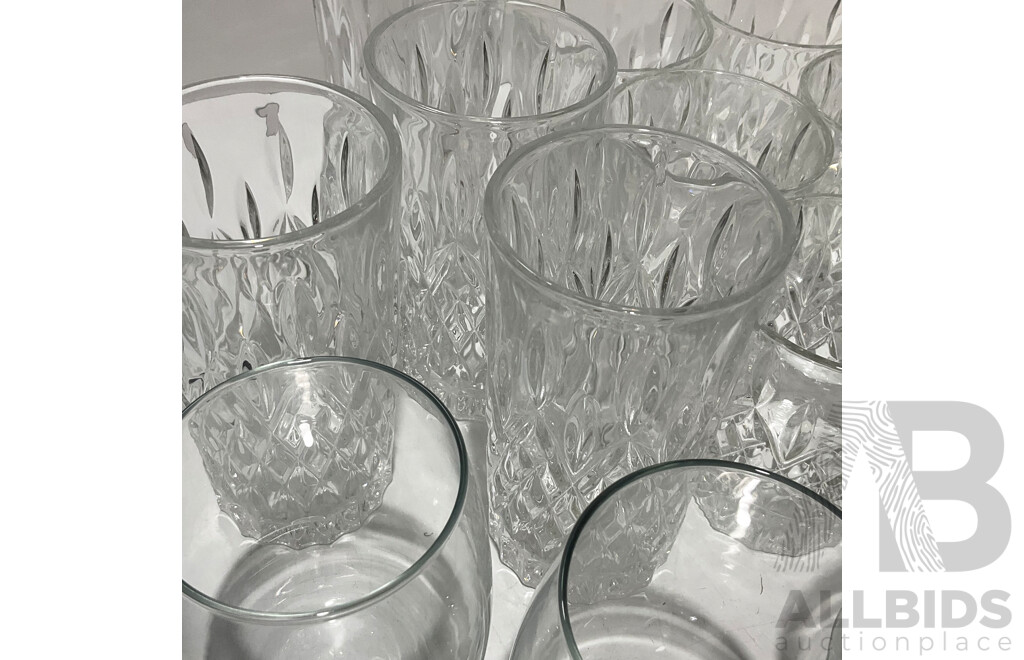 SALT and PEPPER Tumbler and Glass Set - SALT and PEPPER Stemless Wine Glasses SALT and PEPPER 12 Pc Dinner Set - Bamboo Chopping Boards - Lot of 5 - Total Estimated ORP $310.00