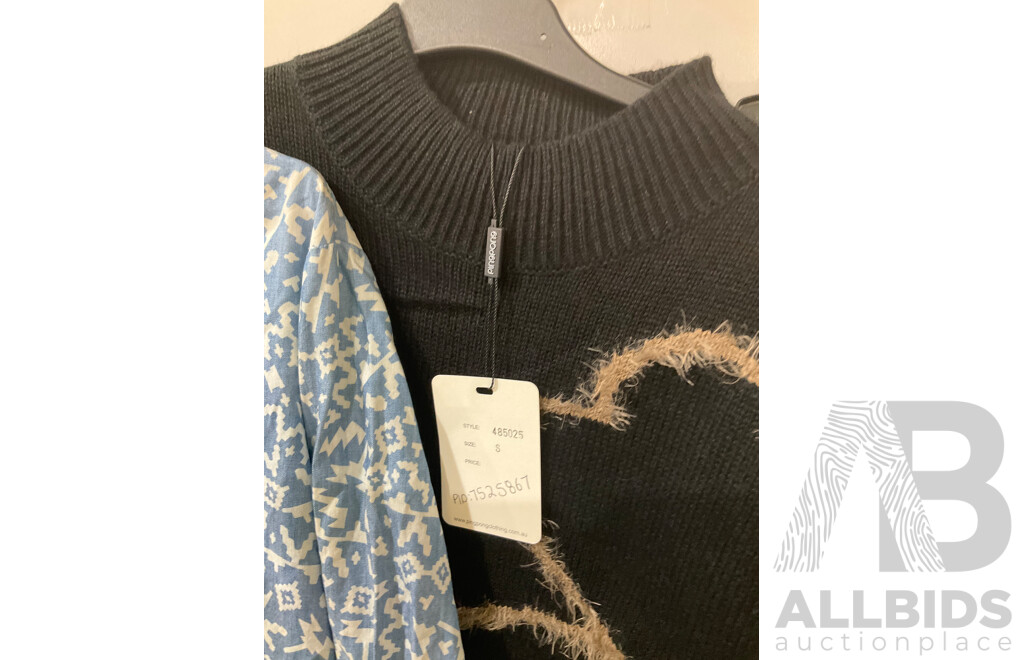 HI BELLS, NICKY KAY, ELLESSE, ADIDAS, BONDS, TOMMY HILFIGER, CALVIN KLEIN, MILEA, LEE - Sizes 8/Small/Medium - Assorted Womens Clothing - Lot of 17 - Estimated ORP $1000.00