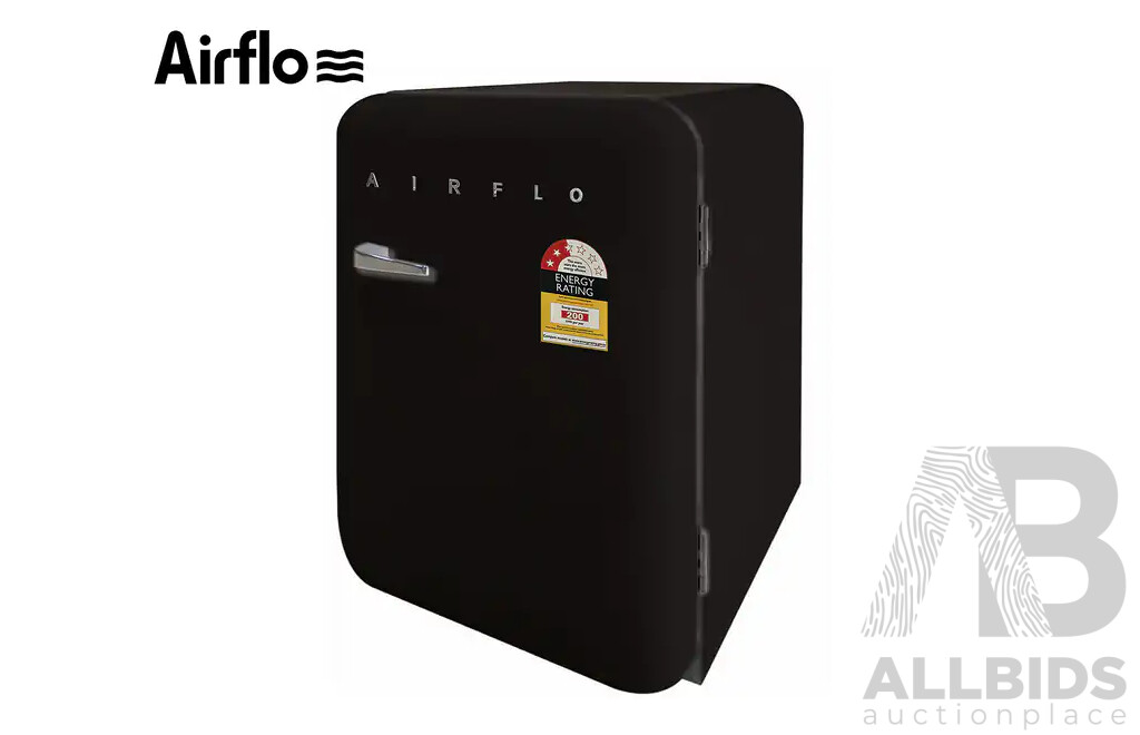 AIRFLO (AFF130B) 130L Retro Bar Fridge (Black)  - ORP $649.00