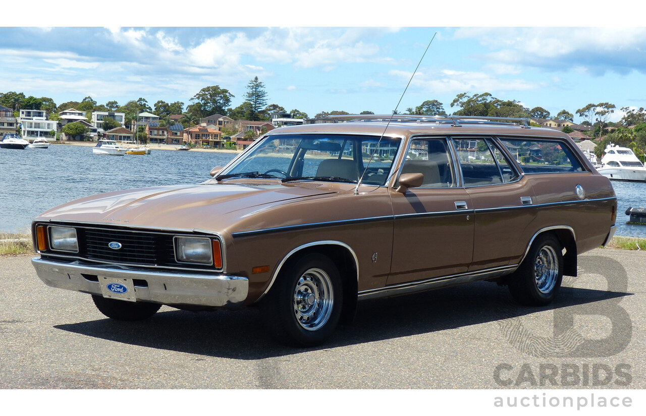 2/1977 Ford Fairmont XC 4d Wagon Antique Gold 4.9L V8 - Matching Numbers