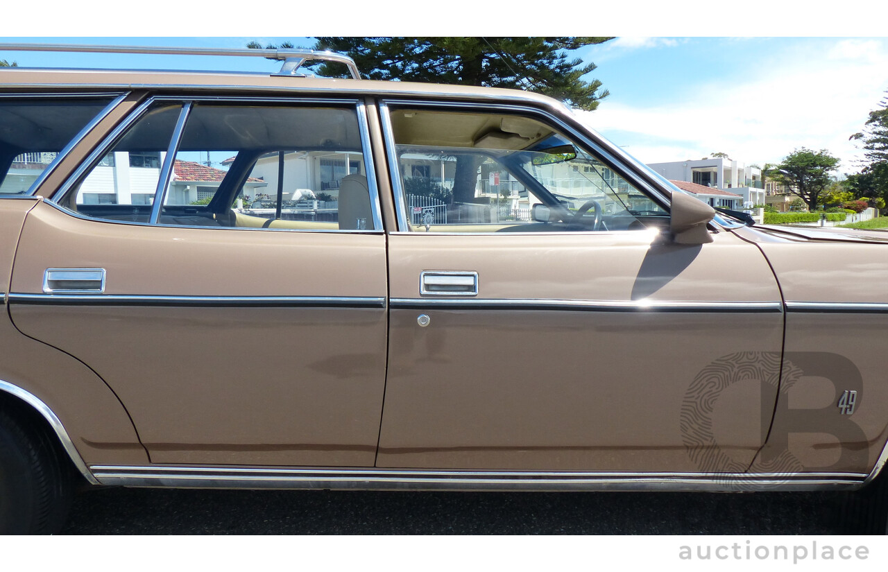 2/1977 Ford Fairmont XC 4d Wagon Antique Gold 4.9L V8 - Matching Numbers