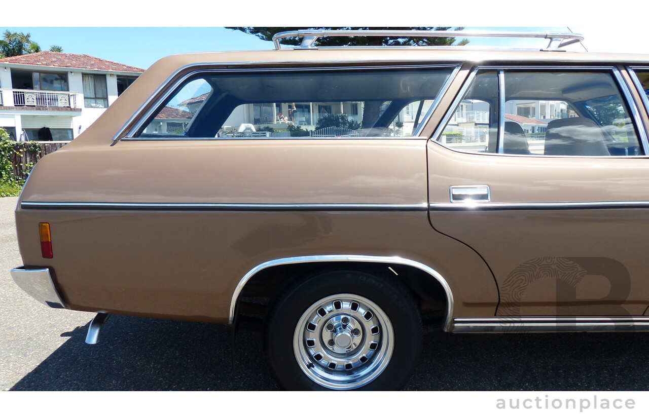 2/1977 Ford Fairmont XC 4d Wagon Antique Gold 4.9L V8 - Matching Numbers