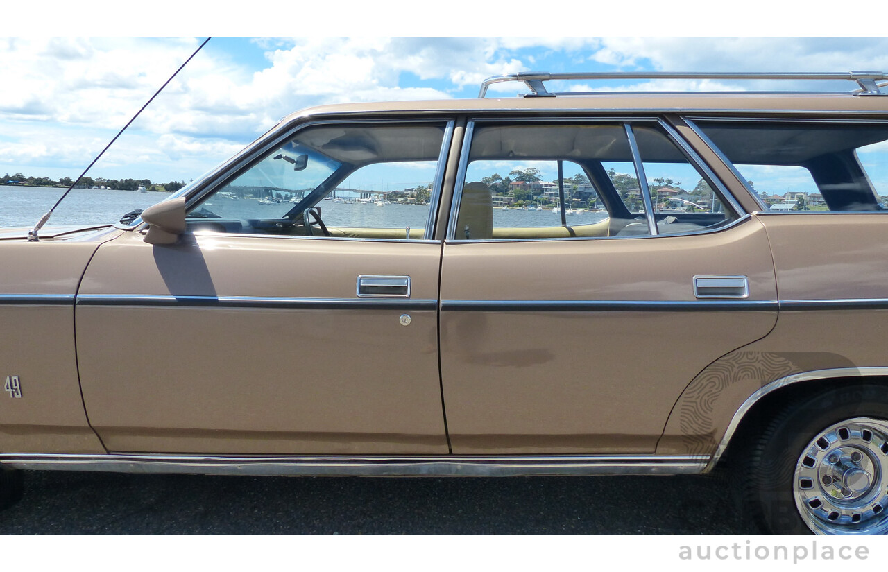 2/1977 Ford Fairmont XC 4d Wagon Antique Gold 4.9L V8 - Matching Numbers