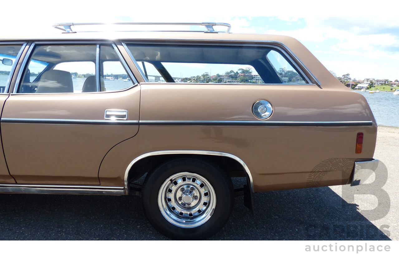 2/1977 Ford Fairmont XC 4d Wagon Antique Gold 4.9L V8 - Matching Numbers