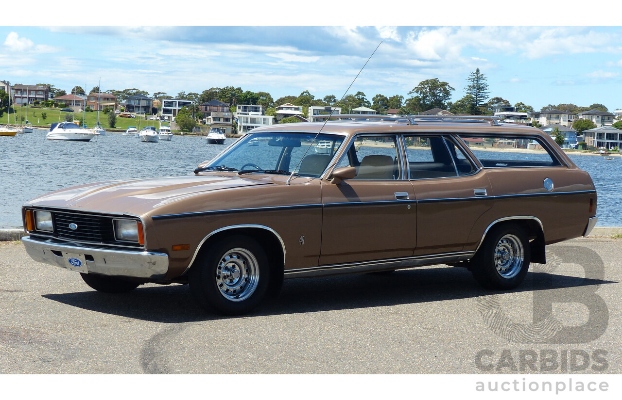 2/1977 Ford Fairmont XC 4d Wagon Antique Gold 4.9L V8 - Matching Numbers