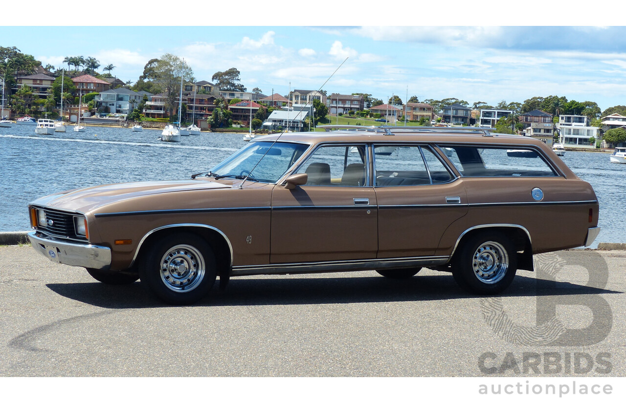 2/1977 Ford Fairmont XC 4d Wagon Antique Gold 4.9L V8 - Matching Numbers